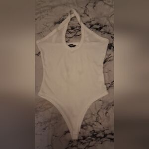 Chic Ivory Halter Bodysuit
